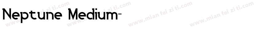 Neptune Medium字体转换